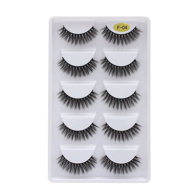 3d Multi-layer Thick 5 Pairs Of Eyelashes