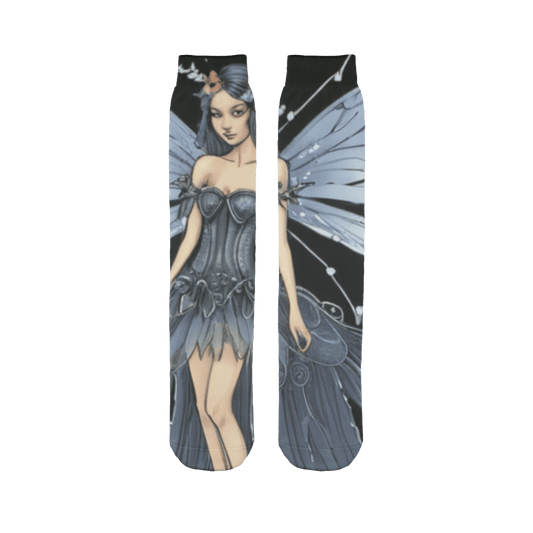 Womens Beautiful Fairy Dreamland Dark Sublimation Socks