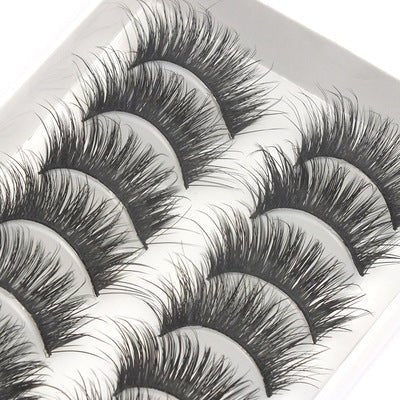 10 Pairs Artificial Thick False Eyelashes - AIBUYDESIGN