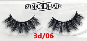 3D false eyelashes pair of eyelashes three-dimensional chemical fiber eyelashes black stems natural long and realistic eyelashes