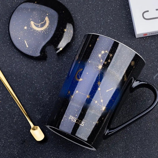 12 Constellations Creative Mugs With Spoon - AIBUYDESIGN