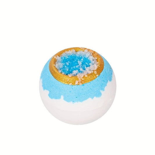 1/2pcs Bath Salt Bombs Ball, Dry Skin Moisturize Exfoliating, Soaking Bath Salt Ball With Essential Oil, Fizzy Balls Perfect For Bubble & Bath - AIBUYDESIGN