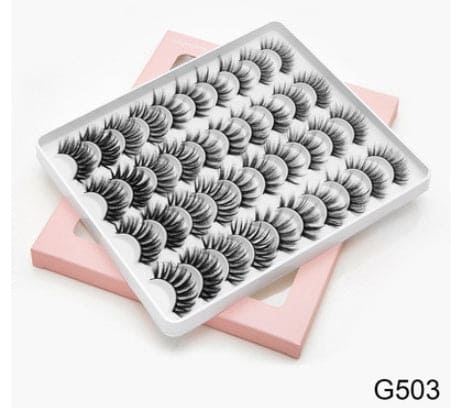 Mink thick false eyelashes 20 pairs 8-25mm