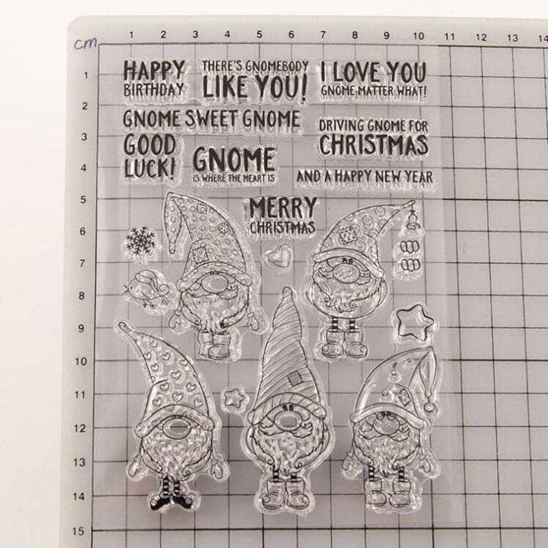 Christmas Santa Stamp and Dies Word Clear Stamps Metal Cutting Dies for DIY Scrapbooking