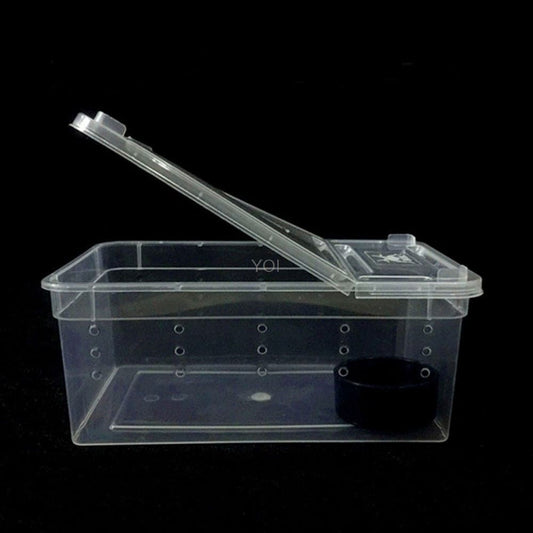 Plastic Transparent Reptile Feeding Box