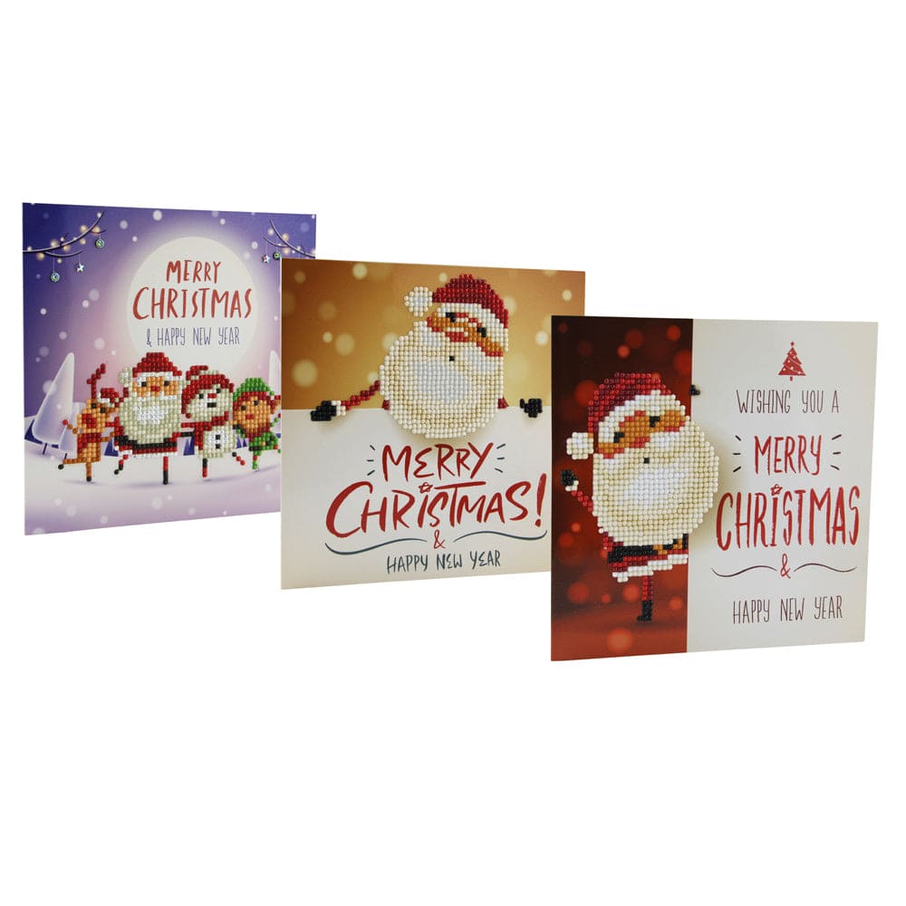 Christmas DIY Diamond Painting Greeting Cards 5D Cartoon Birthday Postcards Kids Festival Embroidery Greet Cards Gifts