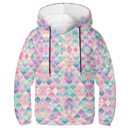 Kaleidoscope Space Dreamscape Youth Lightweight All Over Printing Hoodie Sweatshirt