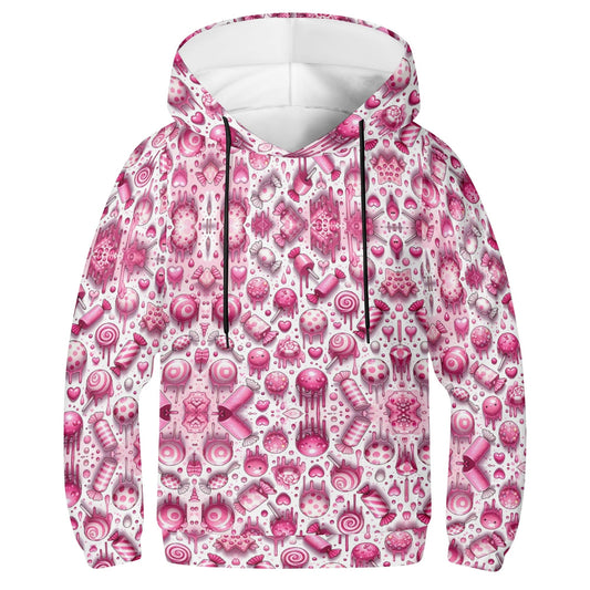Kaleidoscope Space Dreamscape Youth Lightweight All Over Printing Hoodie Sweatshirt