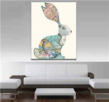 Paint by Numbers Colorful Hare Animal Art