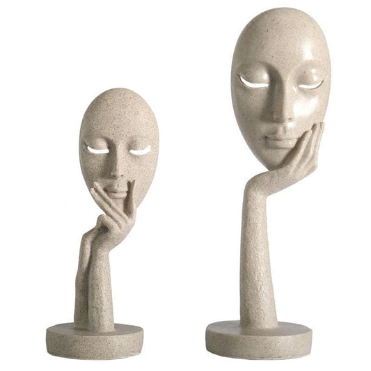 Character mask sculpture