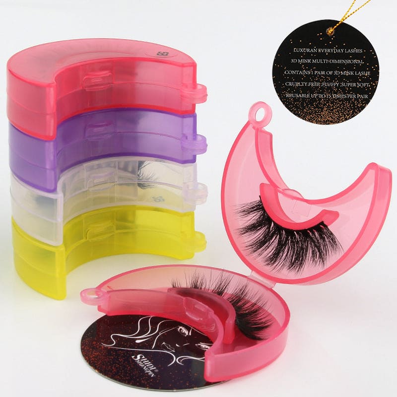 Imitation mink thick handmade natural eyelashes