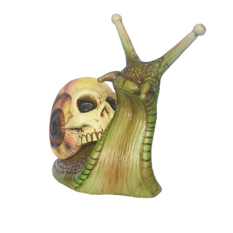 Snail Skull Sculpture Gothic Decoration
