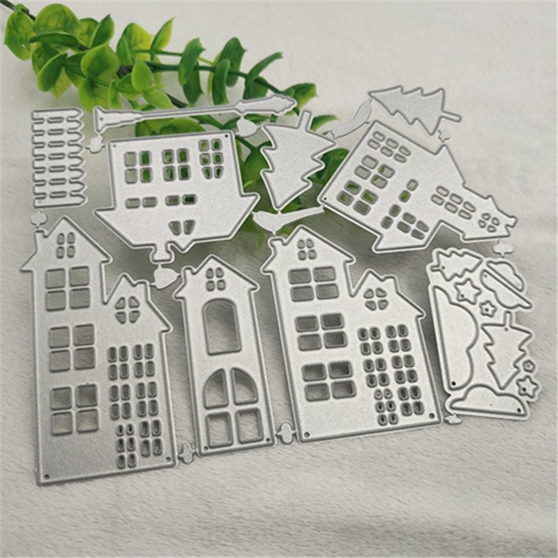 Scrapbook DIY Album Card Making Tool Cutting Template Cutting Knife Mold Puzzle House