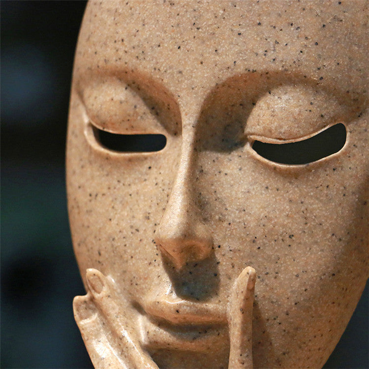 Character mask sculpture