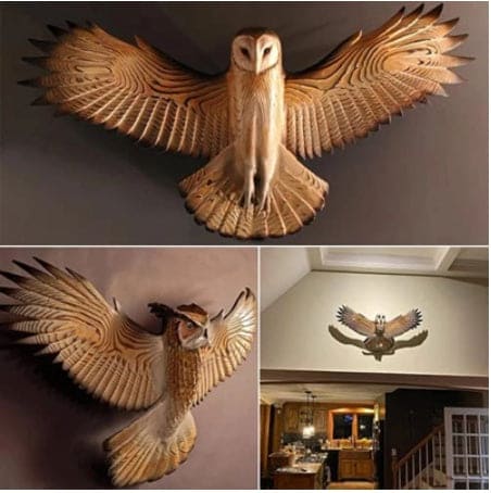 New Owl Sculpture Resin Crafts