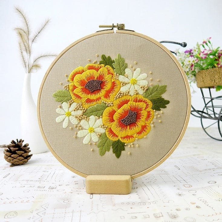 Lu Embroidery Handmade Embroidery Diy Hanging Painting Material Package
