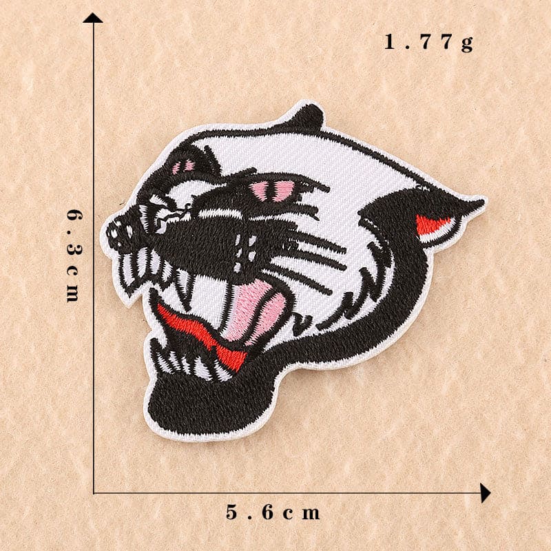 Punk Skull Eagle Tiger Embroidery Patch