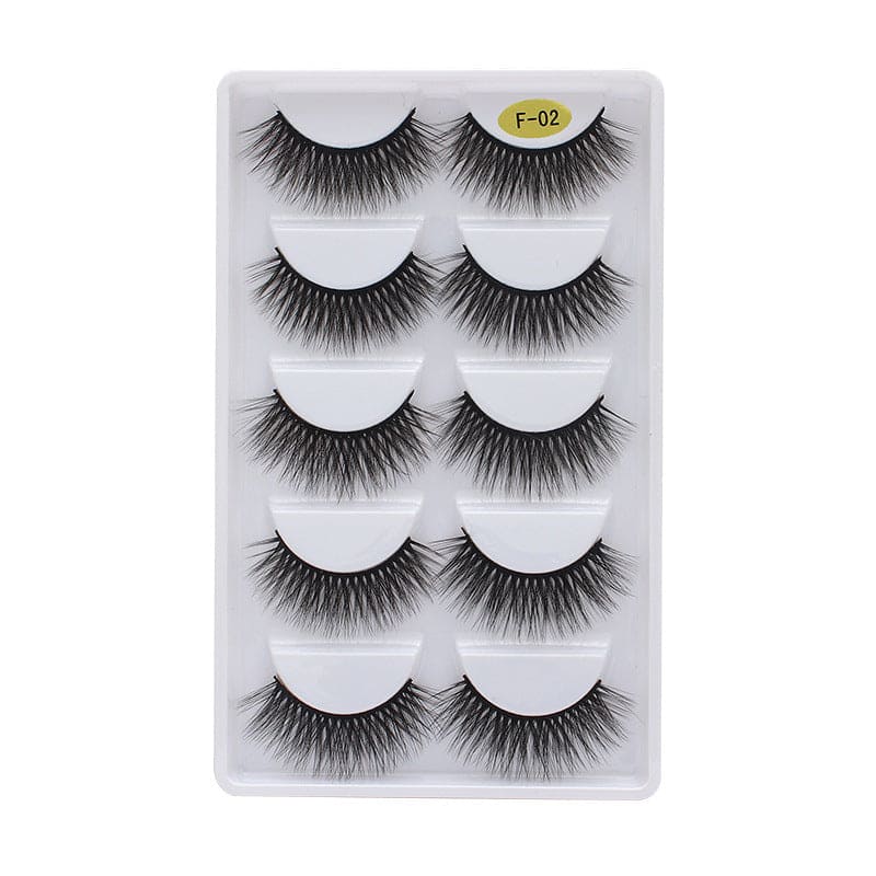 3d Multi-layer Thick 5 Pairs Of Eyelashes