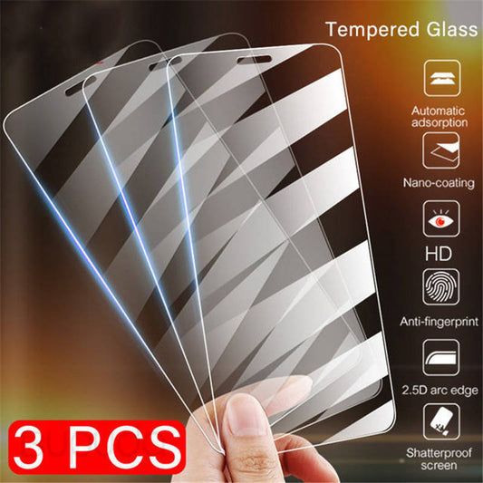 3Pcs Full Cover Glass Screen Protectors