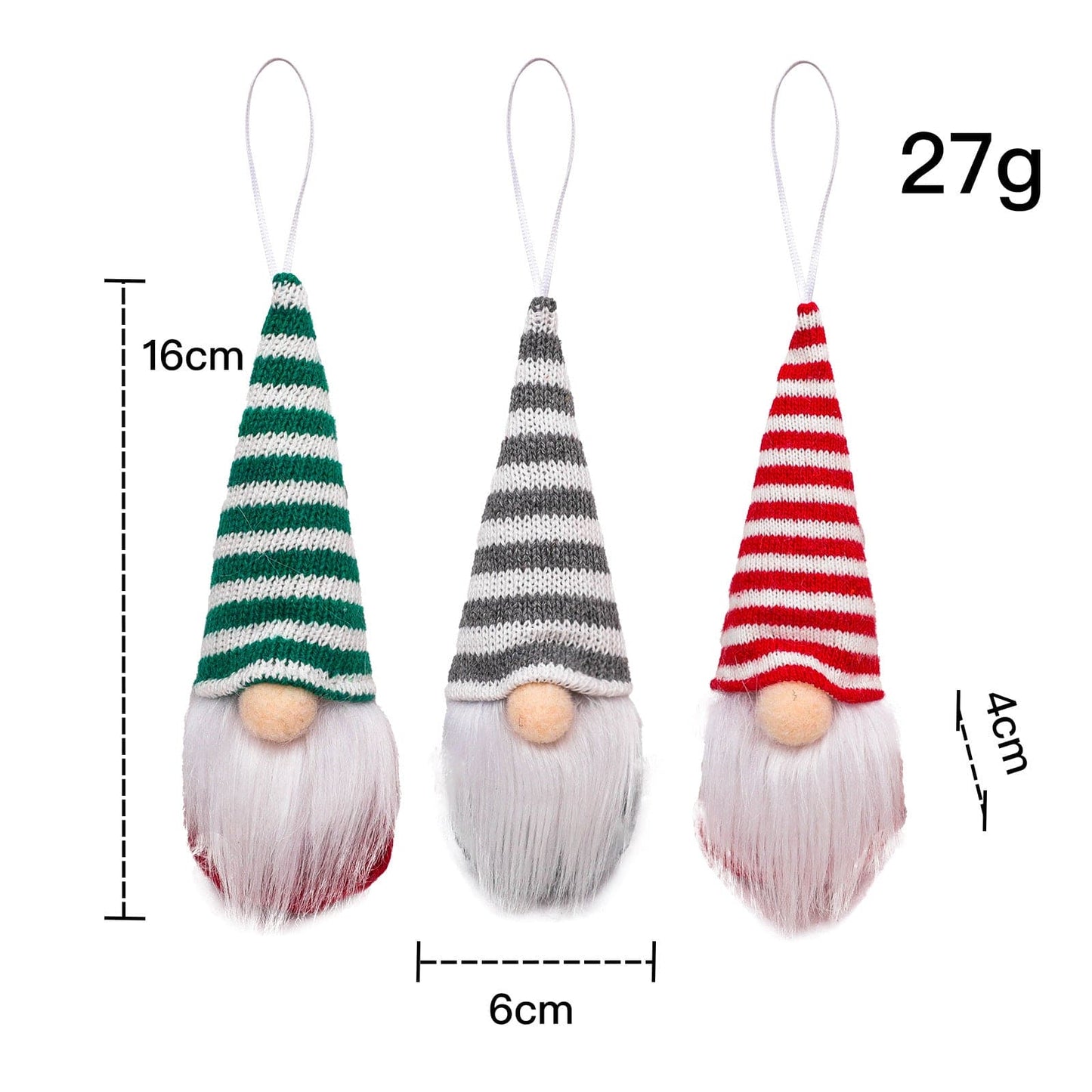 Christmas Decorative Knitted Faceless Old Man Gnome Pendant