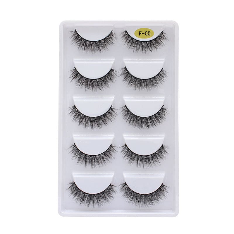 3d Multi-layer Thick 5 Pairs Of Eyelashes