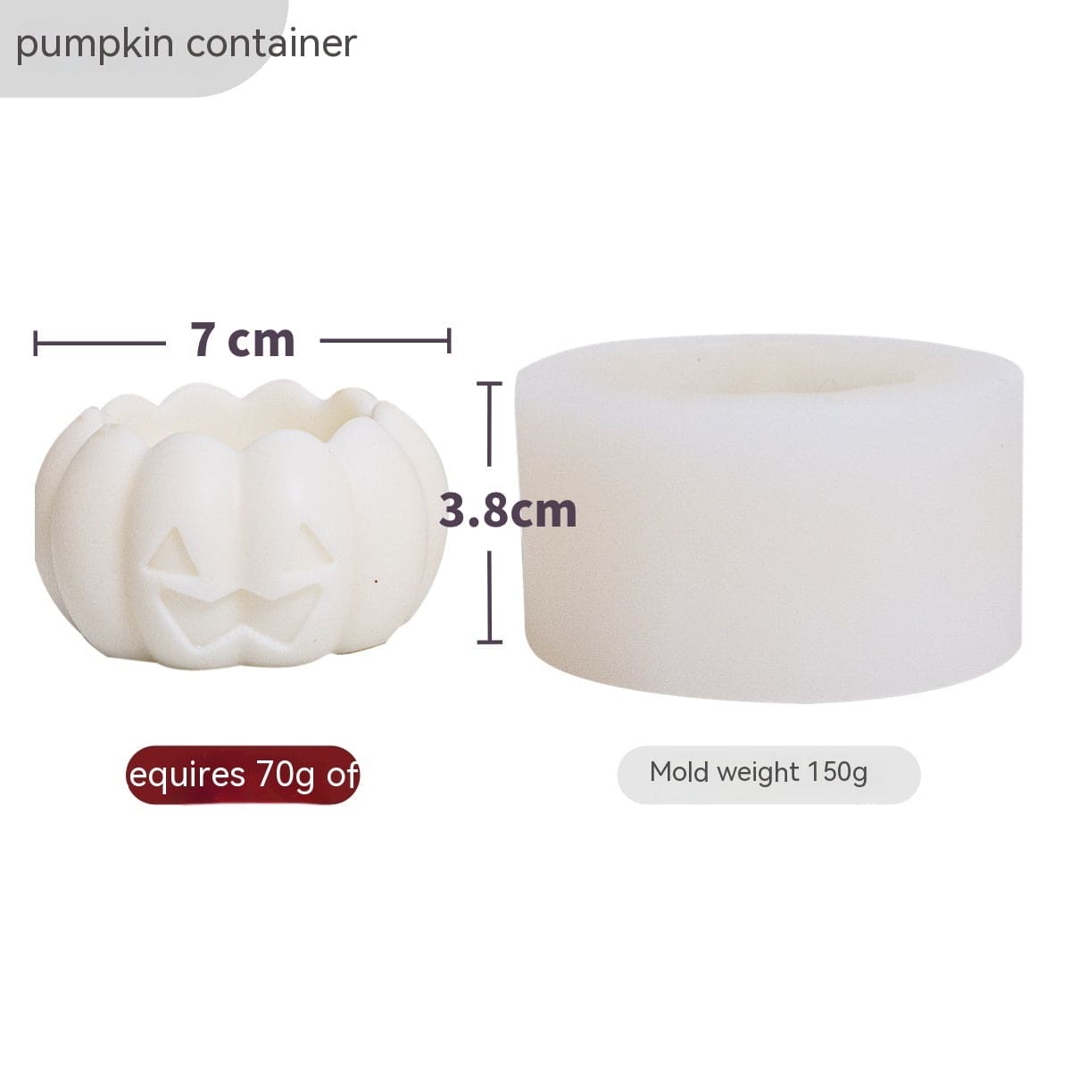 Halloween Silicone Mold Aromatherapy Candle Making Ghost Pumpkin Candle Mould