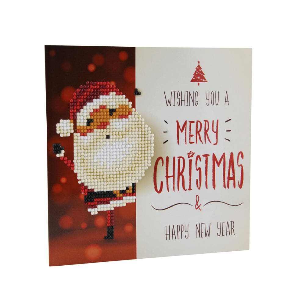 Christmas DIY Diamond Painting Greeting Cards 5D Cartoon Birthday Postcards Kids Festival Embroidery Greet Cards Gifts