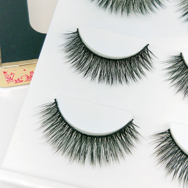 3D black soft three-dimensional false eyelashes