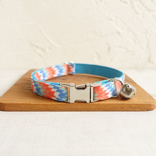 Adjustable Blue Pet Collar For Small Cats And Dogs