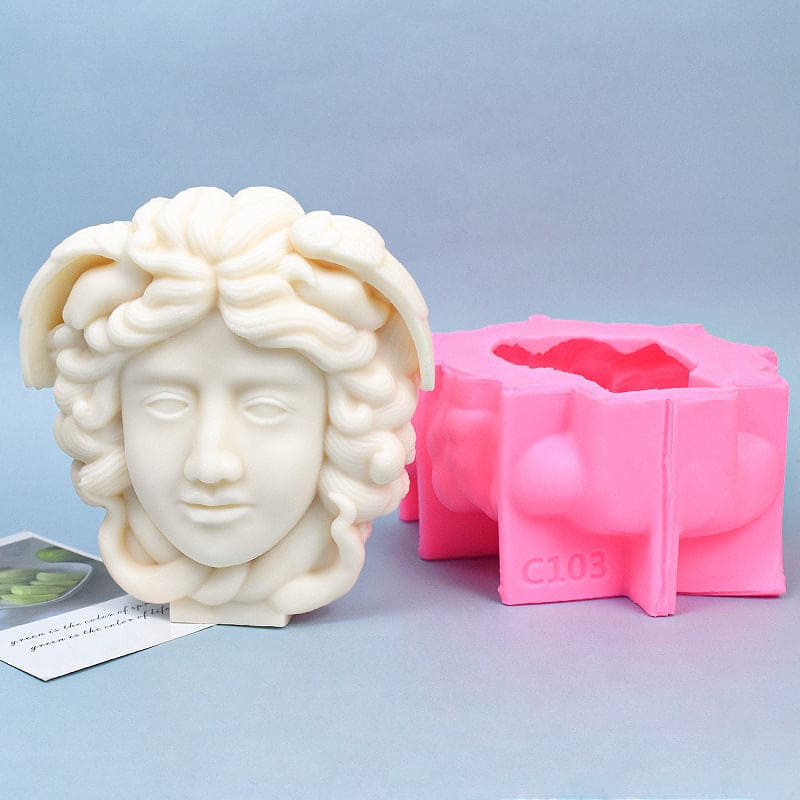 Three-dimensional Silicone Mold Making Aromatherapy Candle Mould Gypsum Desktop Decoration