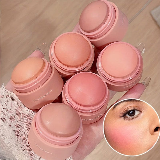 6 Color Blush Ball Peach Pinkish Blush Monochrome Matte Mist Instant Makeup For Any Crowd To Enhance The Complexion And Make The Skin Look Flawless