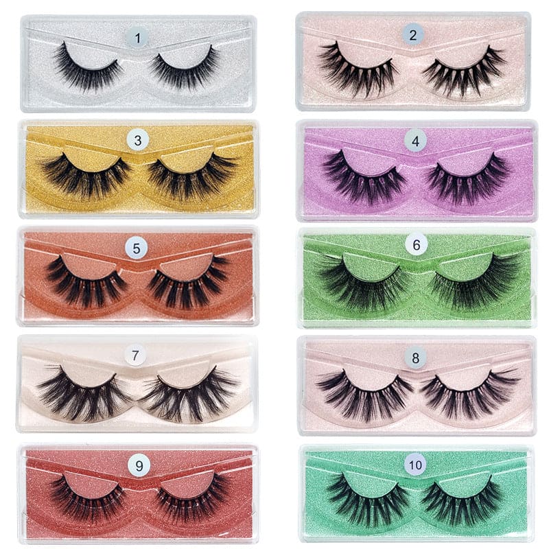 3D Stereo Curling Thick Large Radian Eyelash Natural Long Soft False Eyelashes