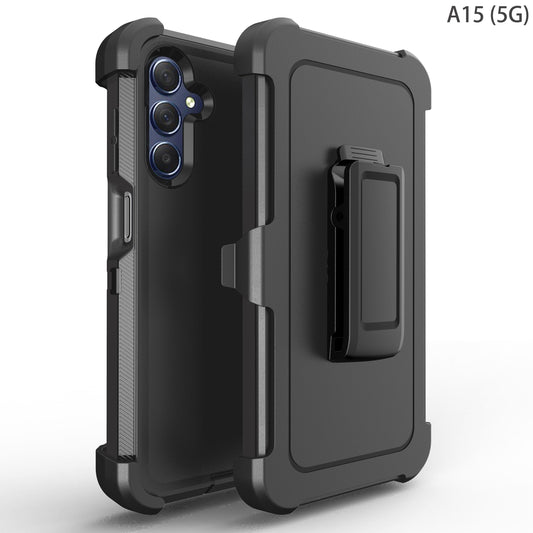 For Samsung Galaxy A15 Armor Phone Case Cover + Kickstans Beltclip