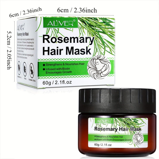 Rosemary Essential Oil Hair Mask for Color Treated Hair Dry, Rosemary Hair Repair Treatment for Damaged Hair, Deep Hair Treatment for Bleached Hair