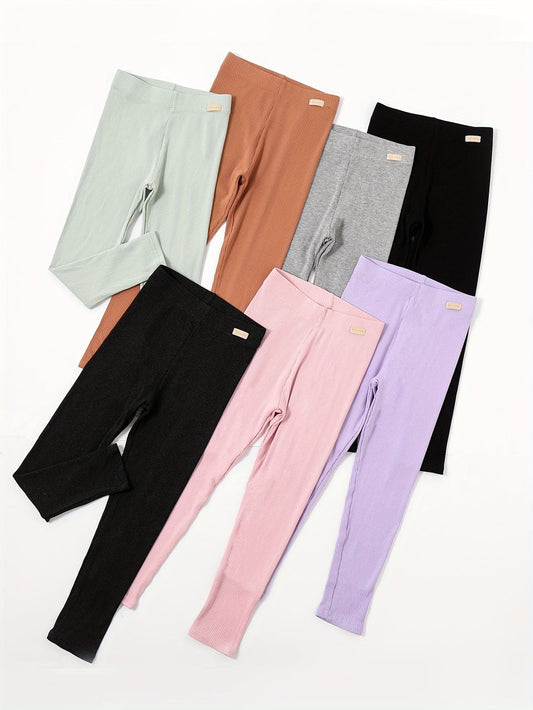 Trendy & Comfy 7 Packs Leggings Set Girls Spring Fall - Ideal Gift For Your Kids!