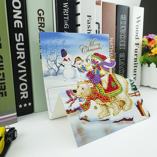 Creative Folding Three-dimensional Greeting Cards Set Of 8