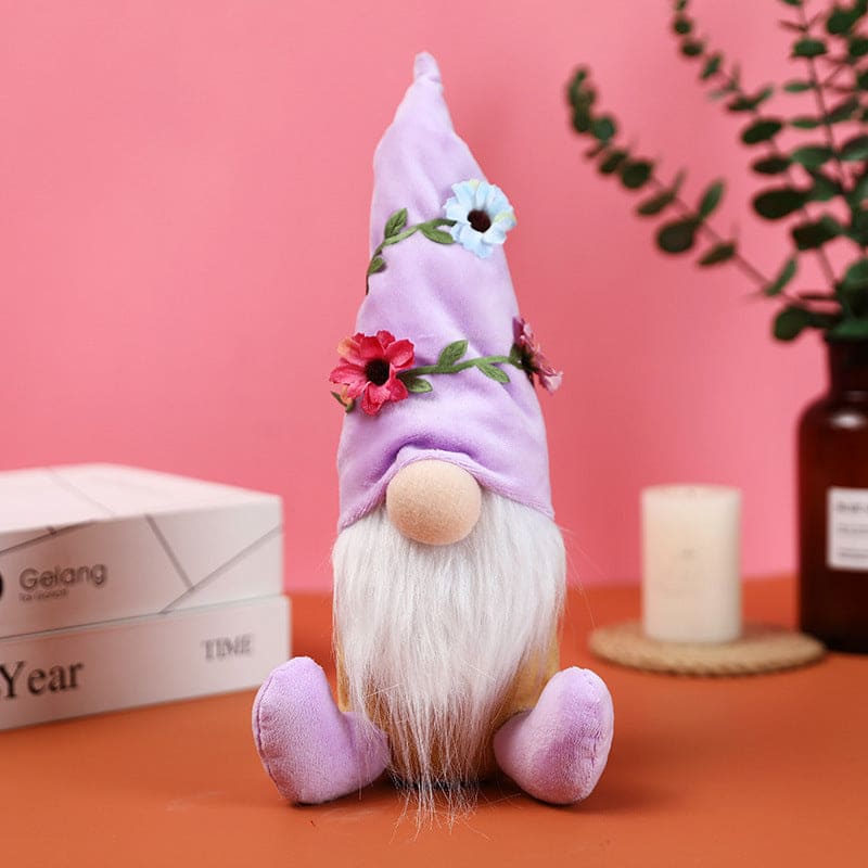 Spring Themed Gnome Window Ornament