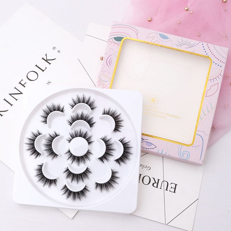 7pairs 5D lotus disk eyelashes