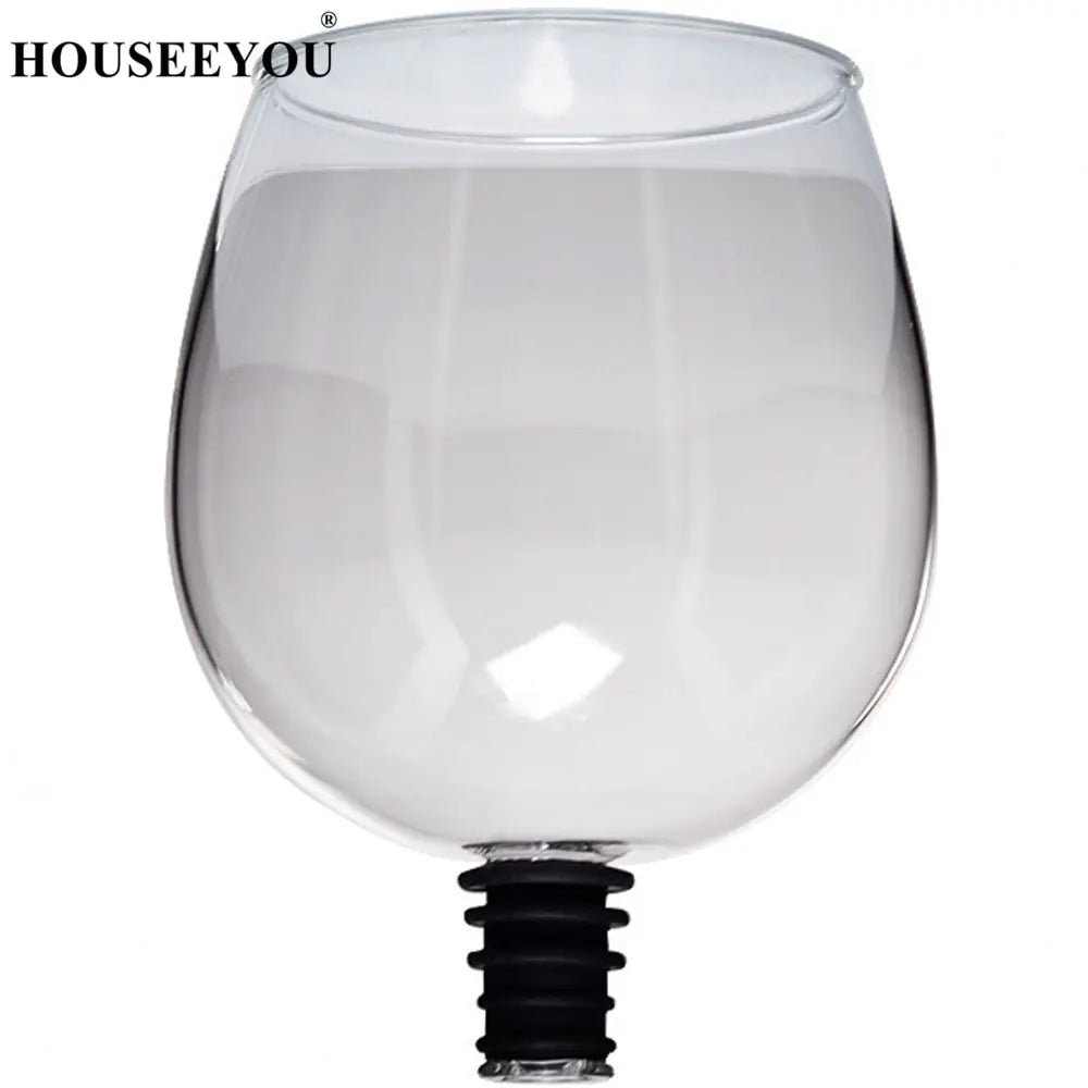 Wine Bottle Champagne Glass Cup with Silicone Seal