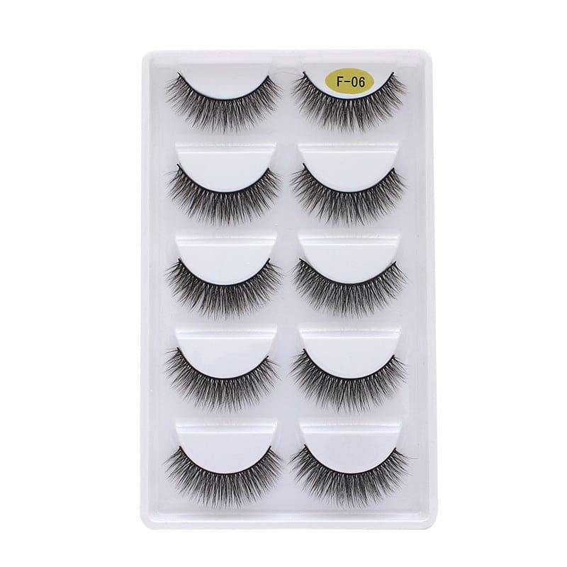 3d Multi-layer Thick 5 Pairs Of Eyelashes