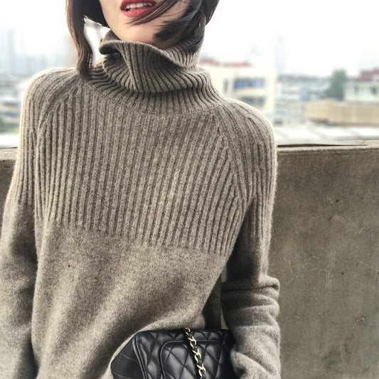 Women's High-Quality 100% Wool Sweater