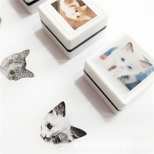 Pet Cat Dog Head Stamps