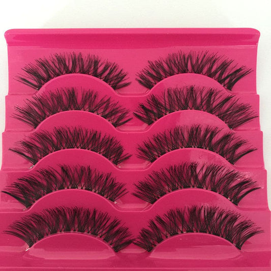 Man-made Fiber False Eyelashes Natural False Eyelashes Set