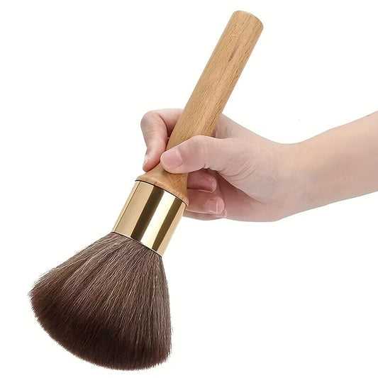 Barber Professional Soft Brush Neck Face Duster Brush With Long Handle Hair Cleaning Brush Beard Salon Cutting Hairdressing Styling Tool