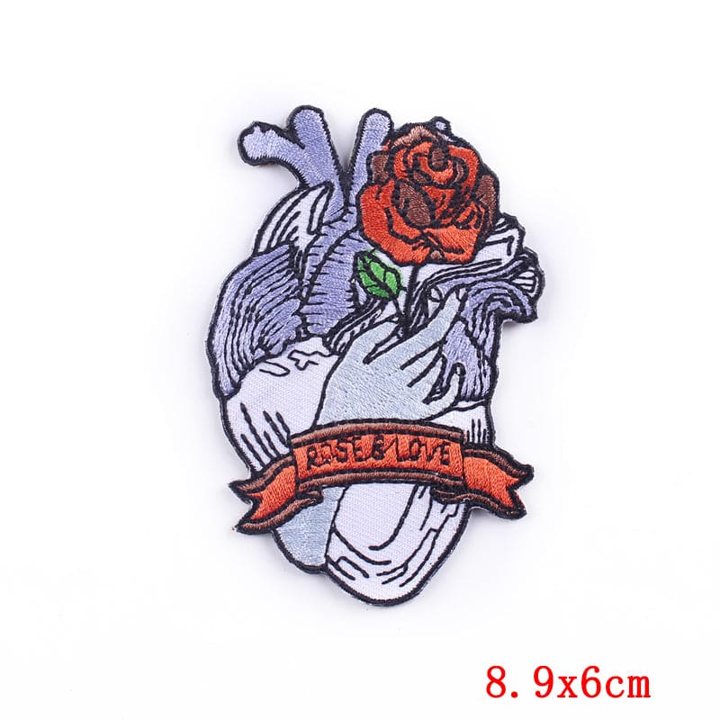 Fashion Minimalist Heart Embroidery Decorative Patch