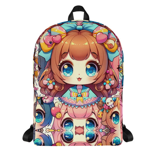 Colorful Anime Dreams: Kids' Custom Kawaii Backpack for Cute and Playful Style