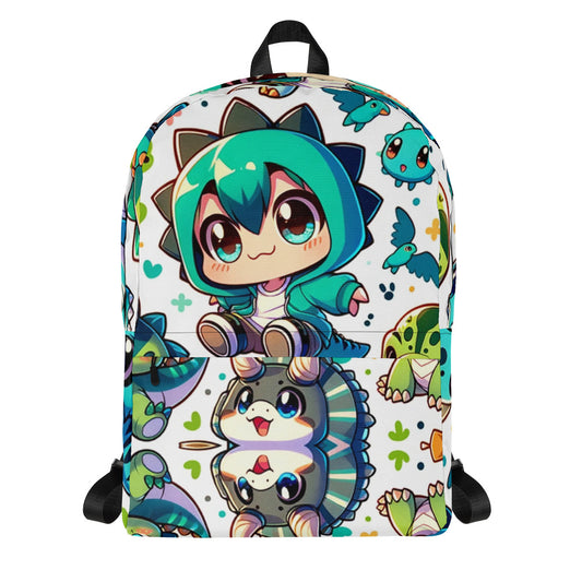 Whimsical Anime Wonders: Kids' Custom Kawaii Backpack for Cute and Playful Style