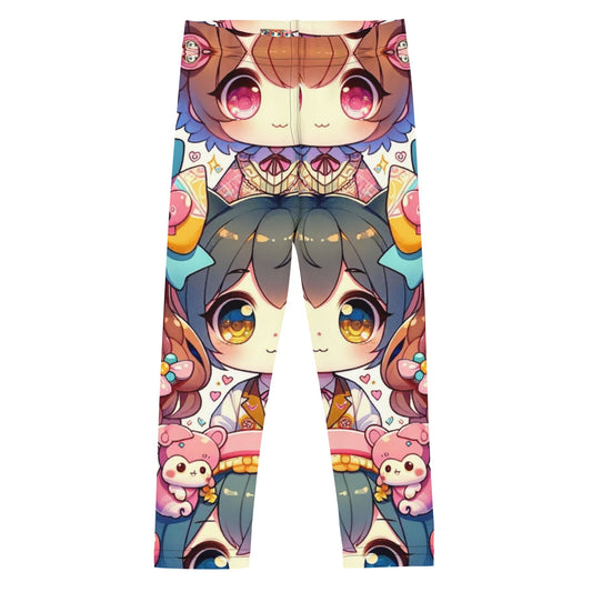 Whimsical Anime Wonders: Kids' Custom Kawaii Leggings for Cute and Playful Style