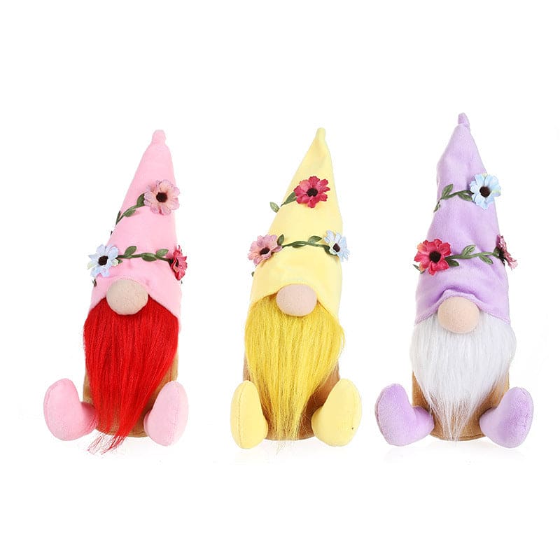 Spring Themed Gnome Window Ornament