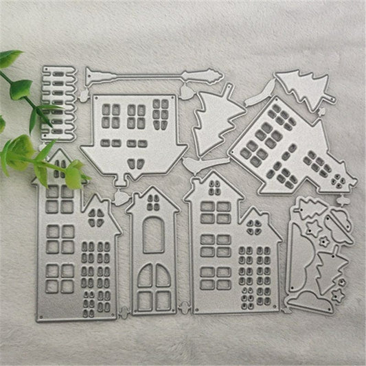 Scrapbook DIY Album Card Making Tool Cutting Template Cutting Knife Mold Puzzle House
